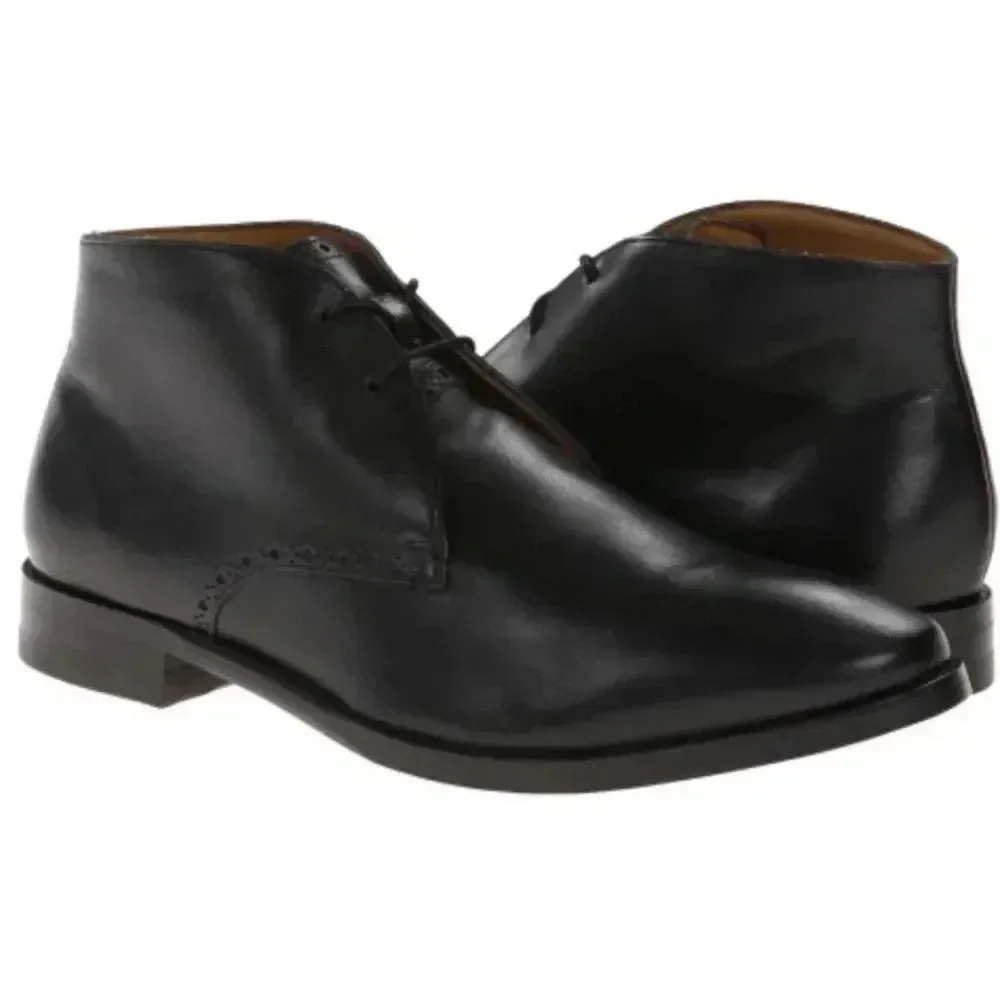 Cole Haan Men's Cambridge Chukka Boots Black Leather Size 11.5